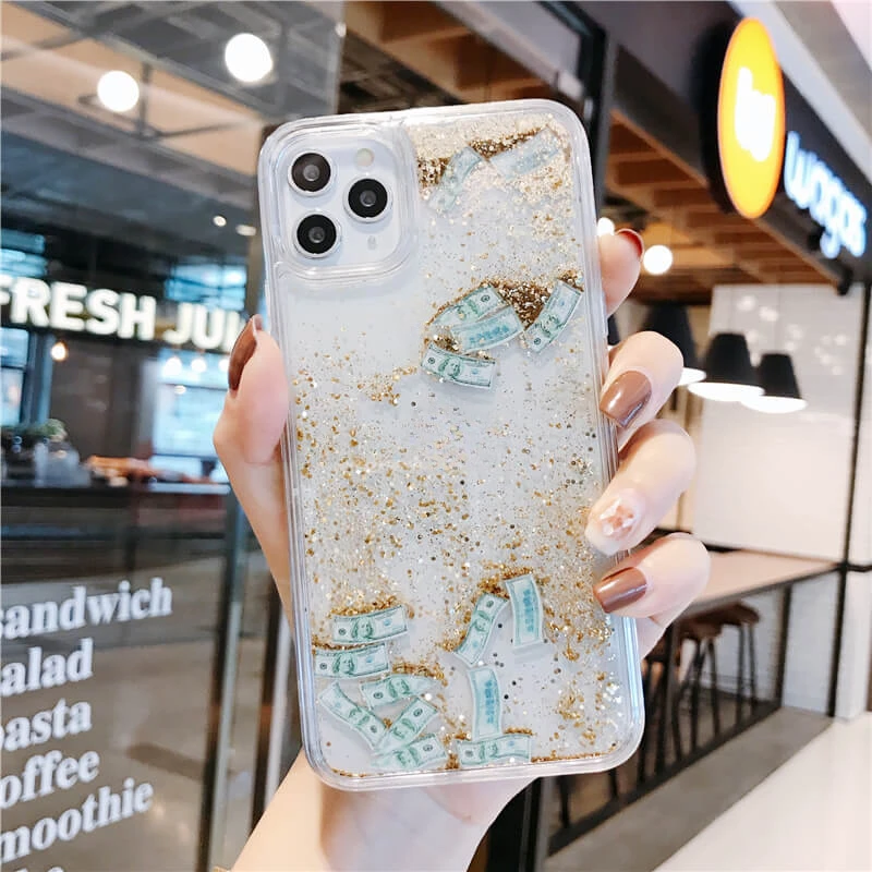 Phone Cases Ysl - Dollar Quicksand Cover for iPhone 16