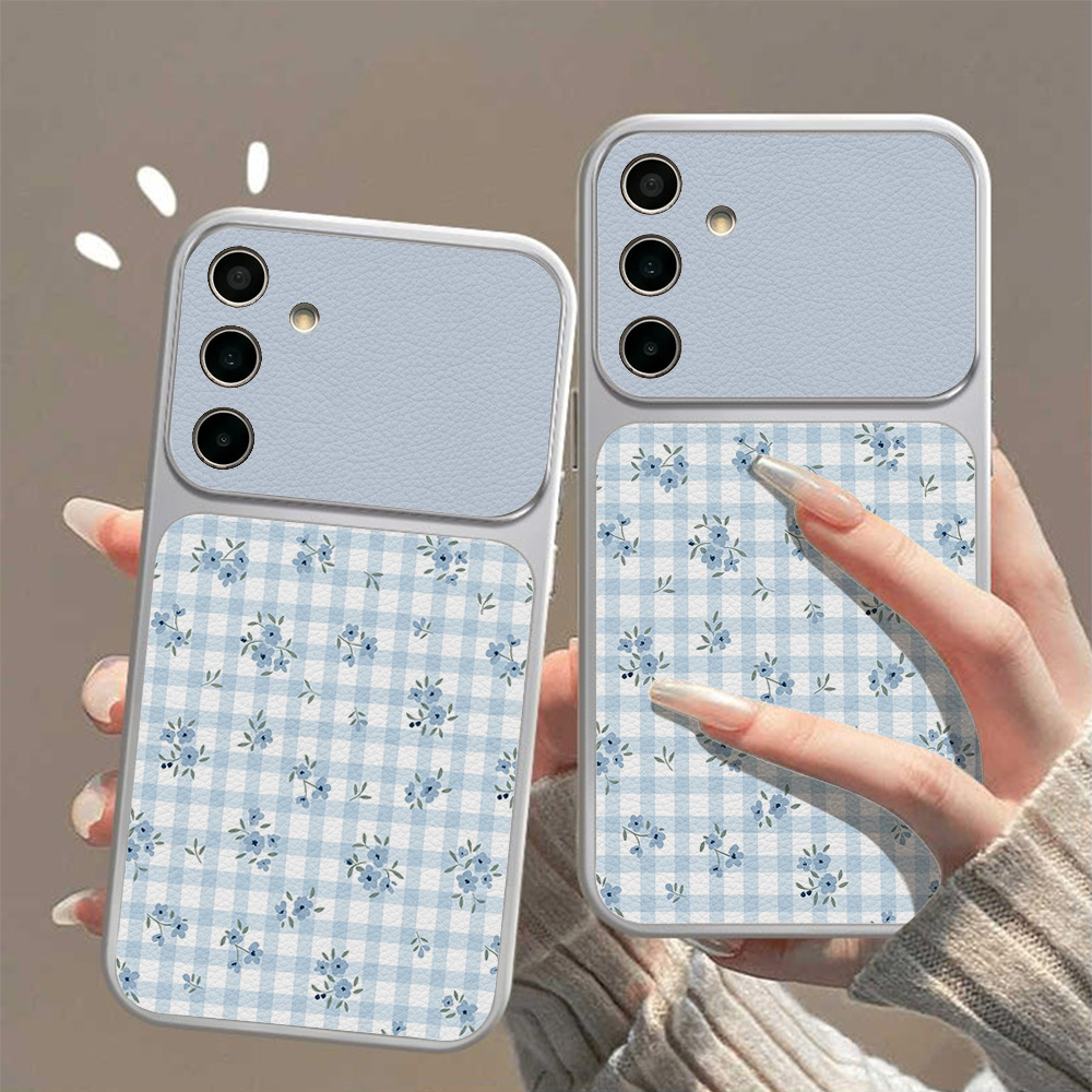Phone Cases Samsung S25 Ultra - Blue Folwer Phone Case For Samsung