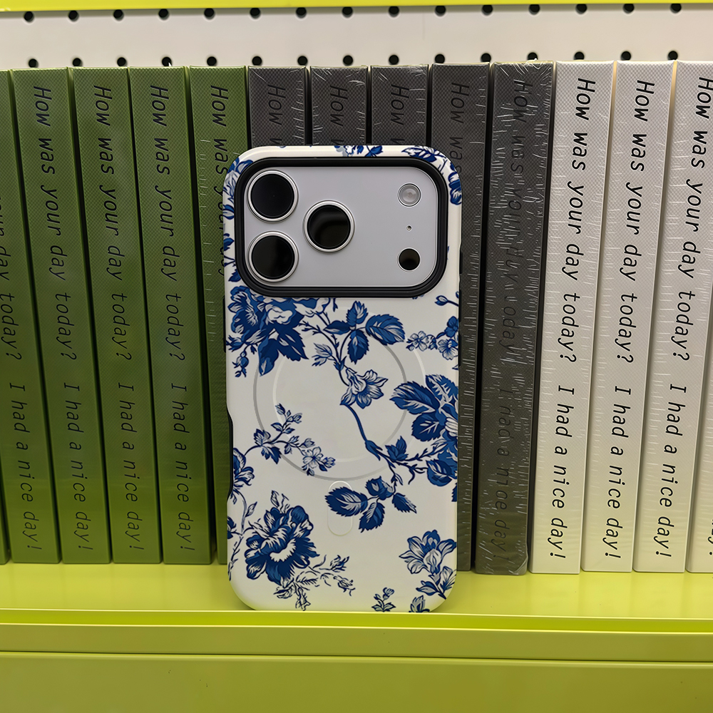 Vintage Blue Rose Phone Case F - Phone Cases Blue บทวิจารณ์และราคา