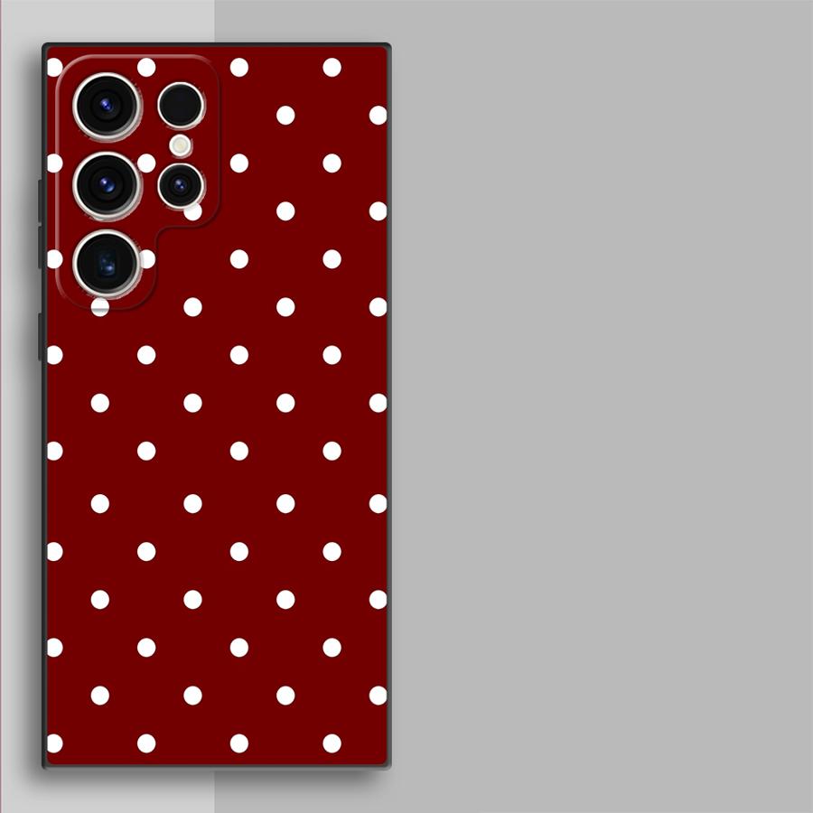 Retro Polka Dots Funda Phone C - Phone Cases Samsung S25 Ultra บทวิจารณ์และราคา