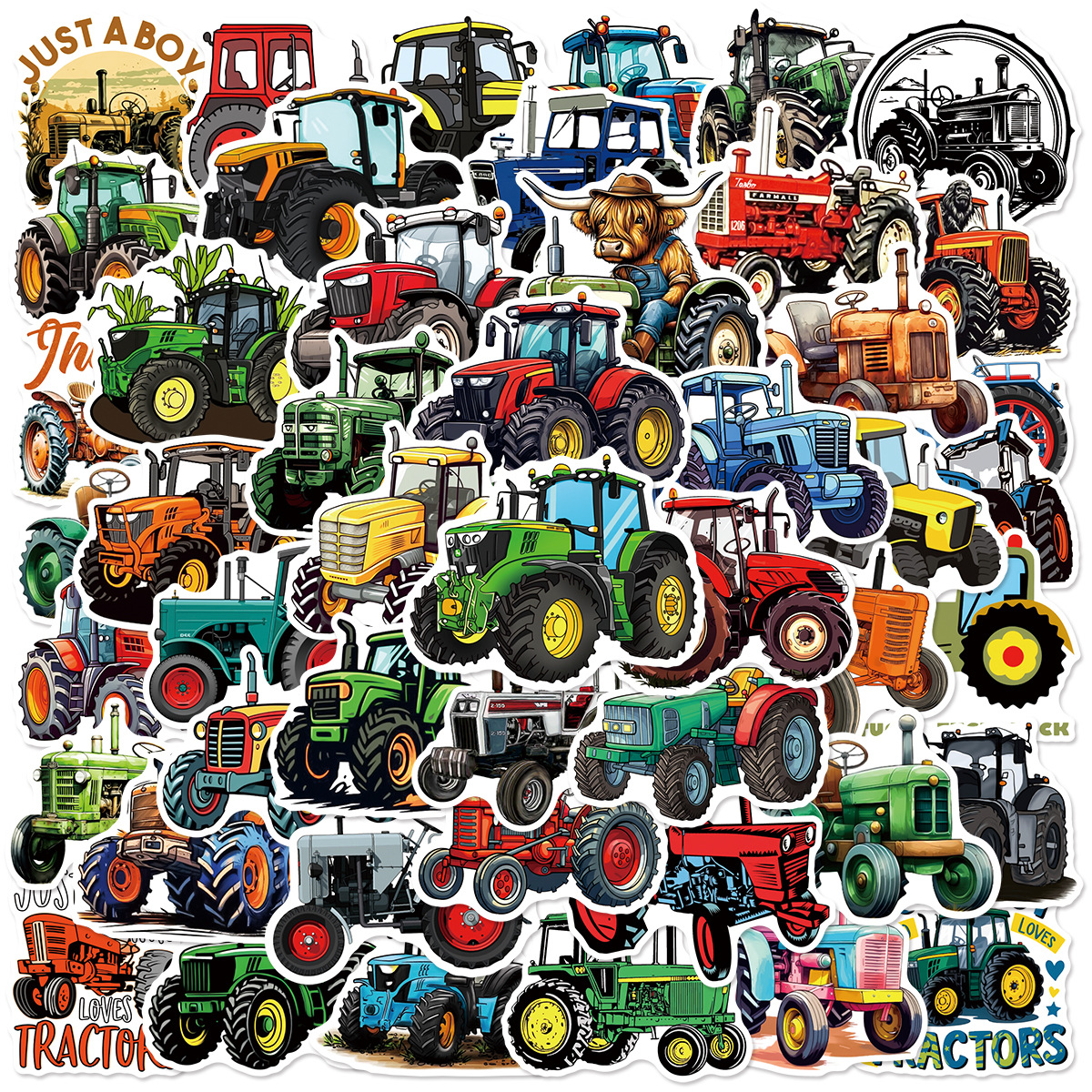 50/100 Pcs Cartoon Farm Tracto - Phone Cases The Dairy บทวิจารณ์และราคา