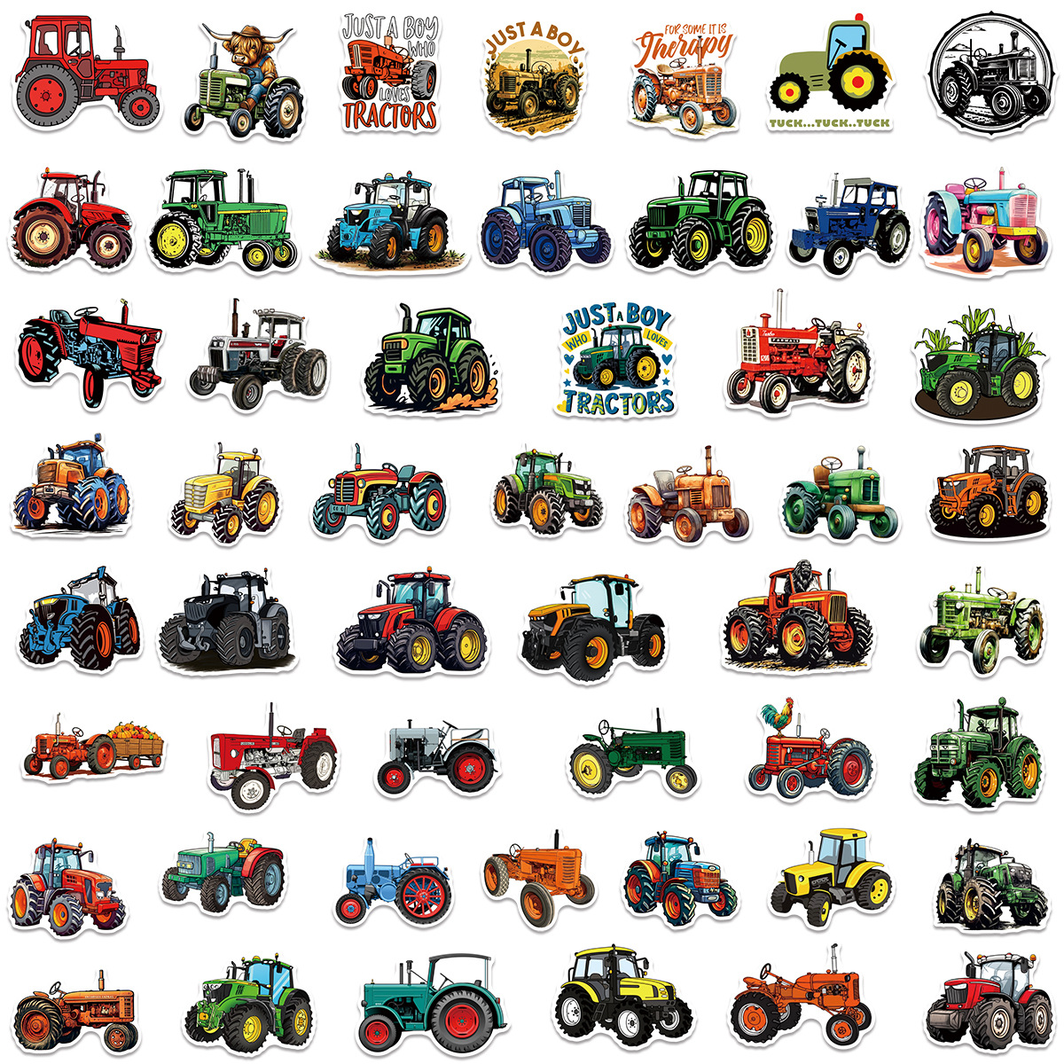50/100 Pcs Cartoon Farm Tracto - Phone Cases The Dairy บทวิจารณ์และราคา
