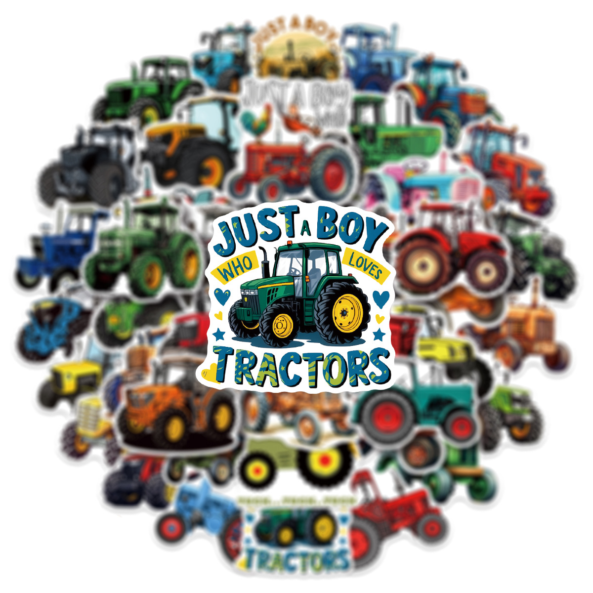 50/100 Pcs Cartoon Farm Tracto - Phone Cases The Dairy บทวิจารณ์และราคา
