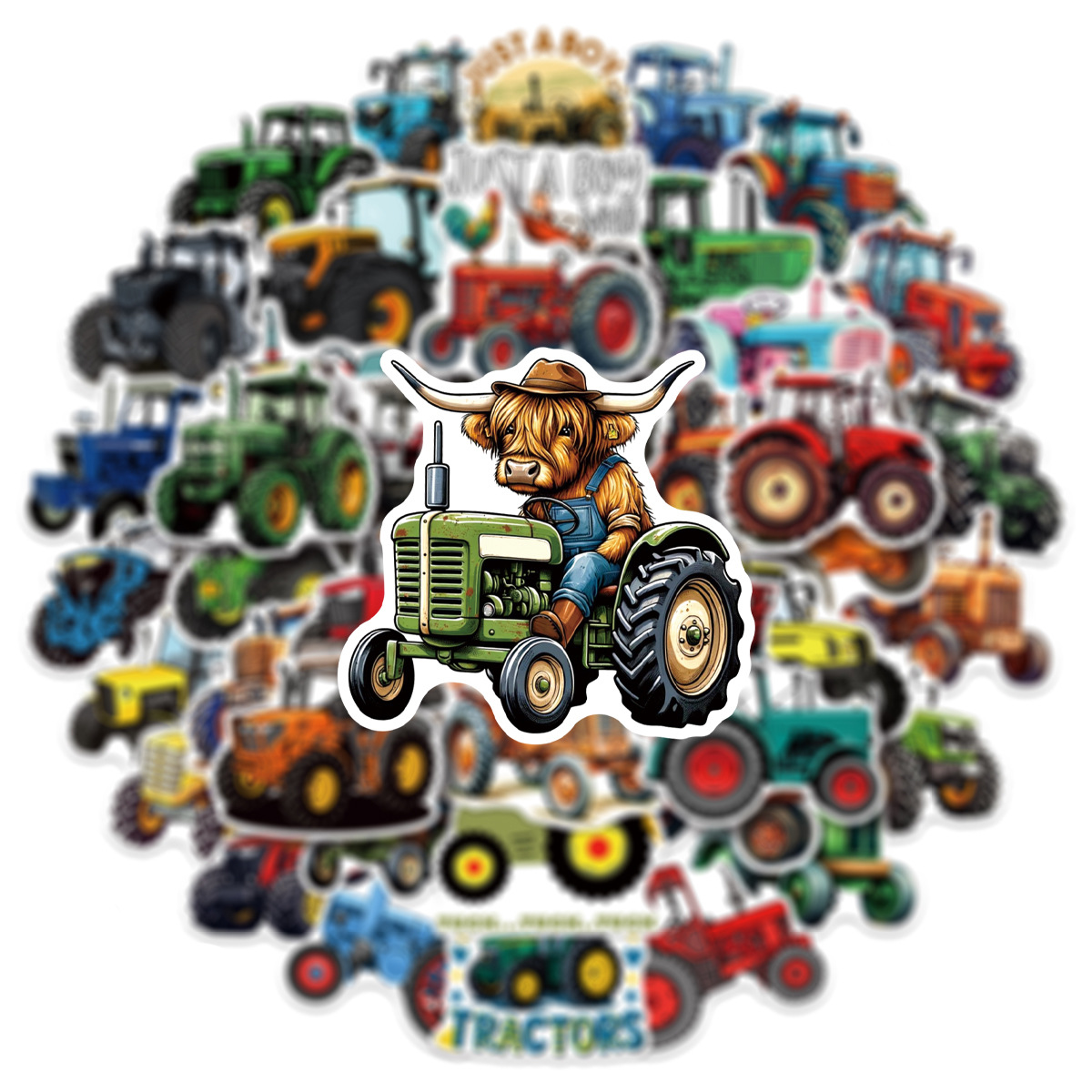 50/100 Pcs Cartoon Farm Tracto - Phone Cases The Dairy บทวิจารณ์และราคา