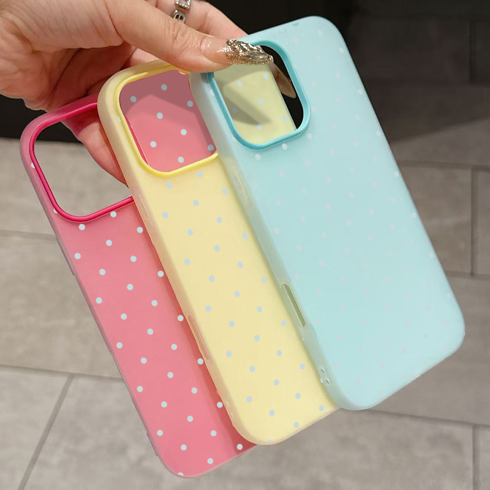 Adorable Light Blue Polka Dot  - Phone Cases Blue บทวิจารณ์และราคา