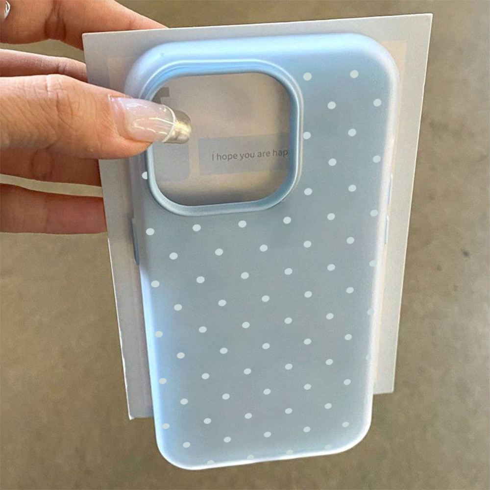 Adorable Light Blue Polka Dot  - Phone Cases Blue บทวิจารณ์และราคา