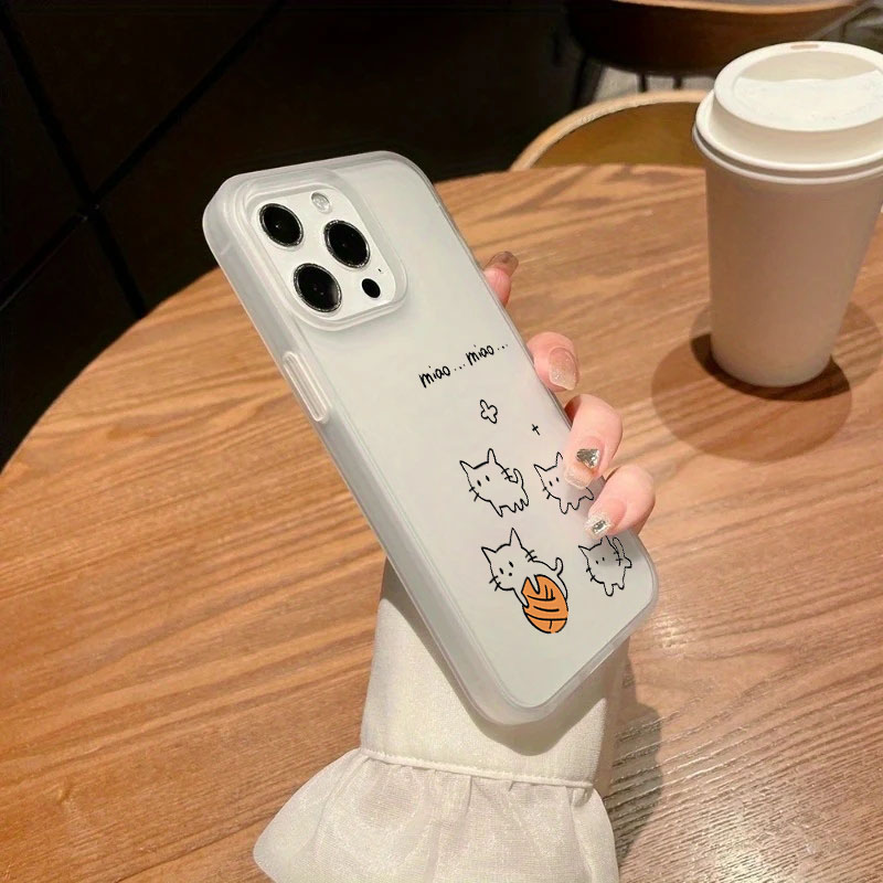 Cute Black Cat Pattern Phone C - Phone Cases Cat บทวิจารณ์และราคา