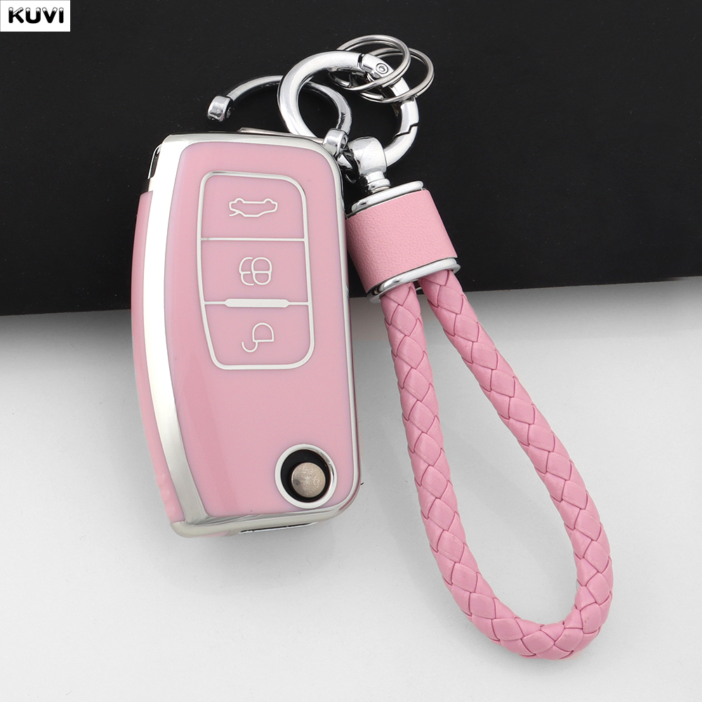 Pink TPU Car Key Cover Case Fo - Phone Cases The Dairy บทวิจารณ์และราคา