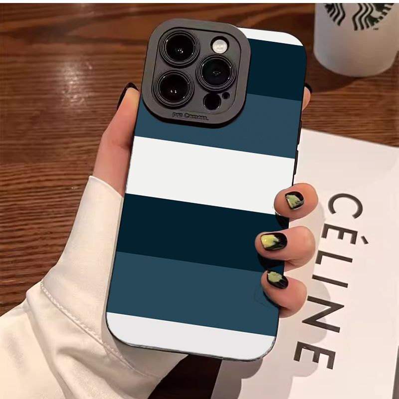Blue White Striped Pattern Pho - Phone Cases Blue บทวิจารณ์และราคา