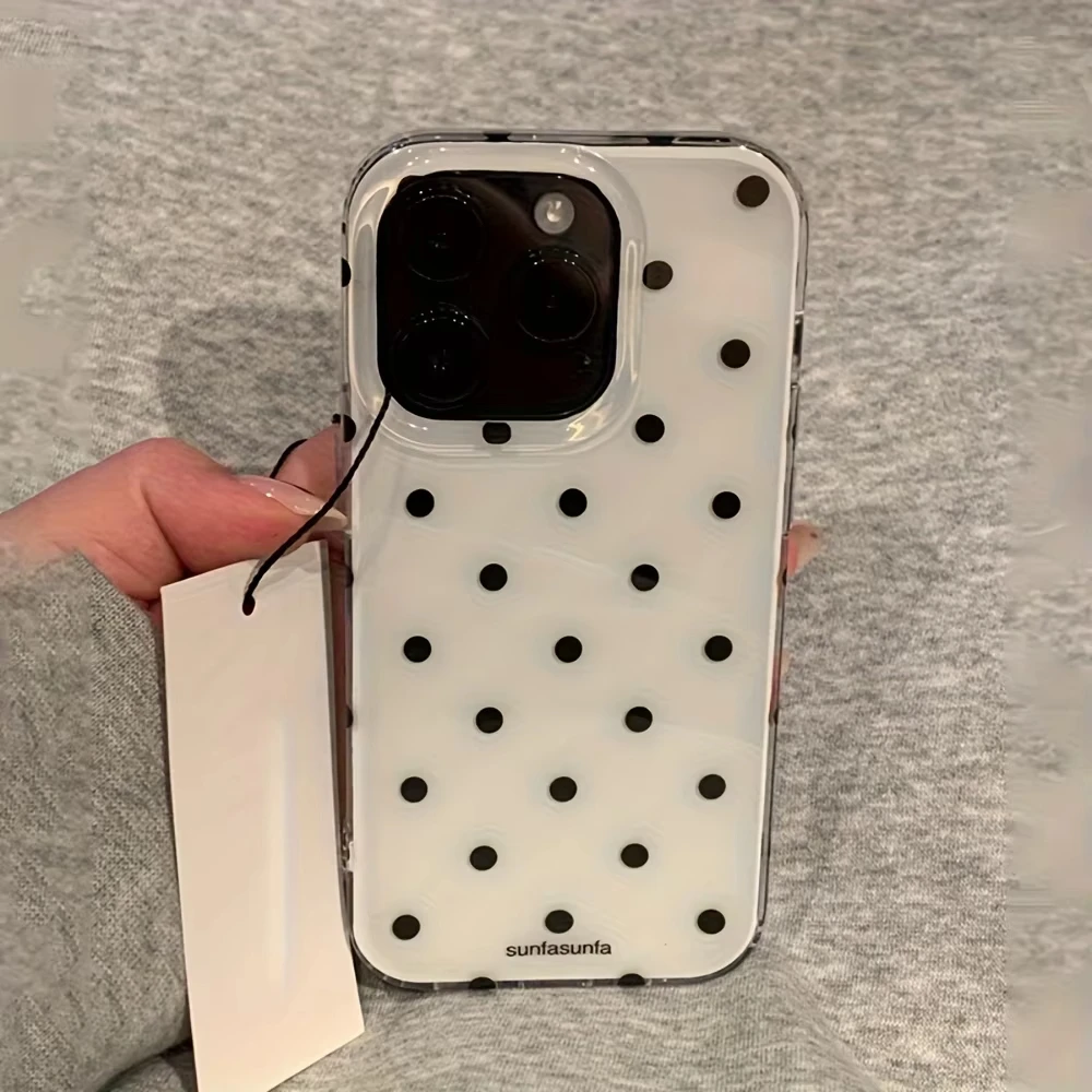 Minimalist Black and White Pol - Phone Cases Polka Dot บทวิจารณ์และราคา
