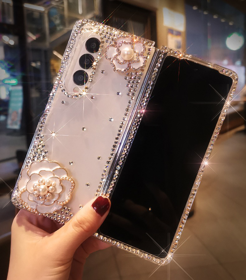 Luxury Diamond Pearl Camellia  - Phone Cases Ysl บทวิจารณ์และราคา