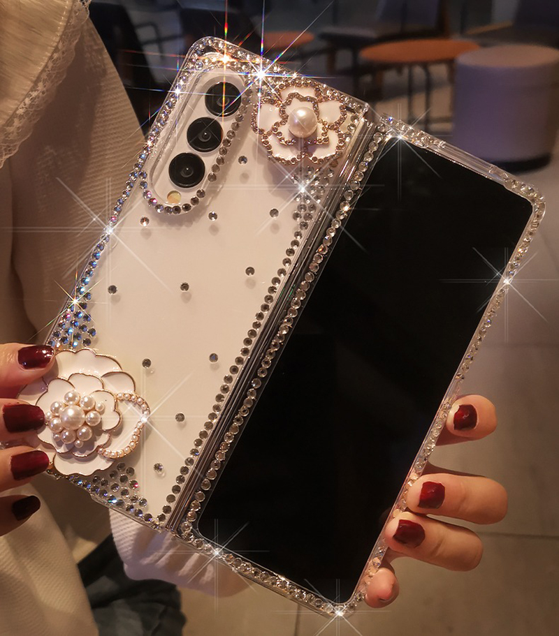 Luxury Diamond Pearl Camellia  - Phone Cases Ysl บทวิจารณ์และราคา