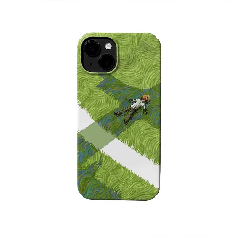 Green Lawn Resting Boy Phone C - Phone Cases Xr Boys บทวิจารณ์และราคา