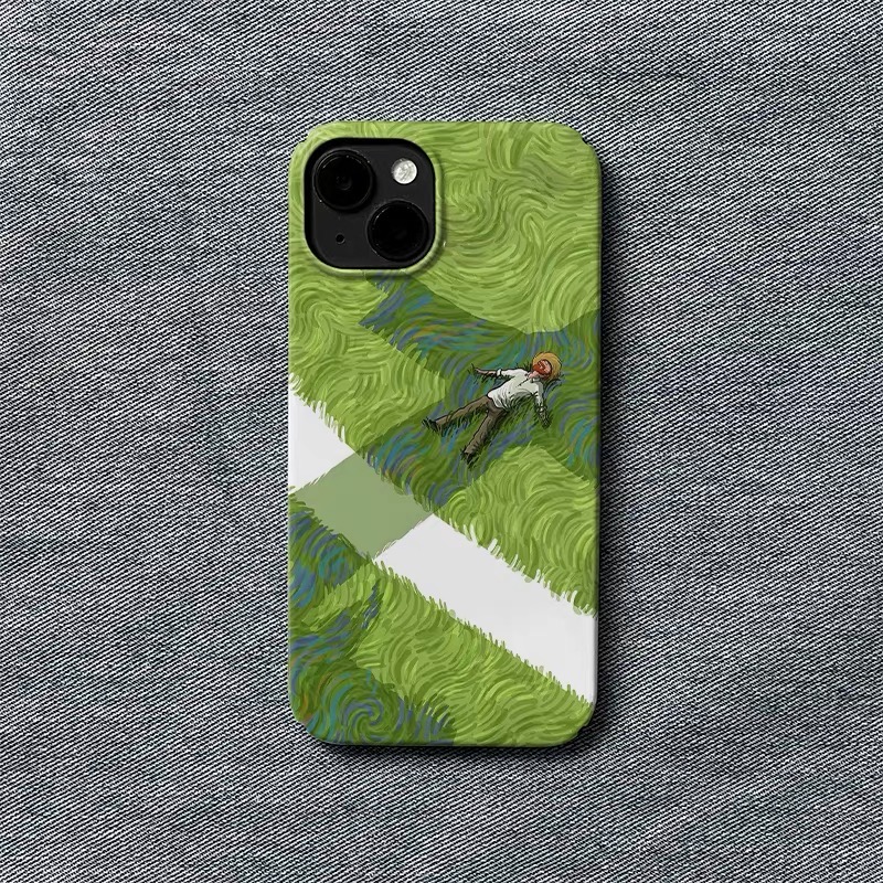 Green Lawn Resting Boy Phone C - Phone Cases Xr Boys บทวิจารณ์และราคา