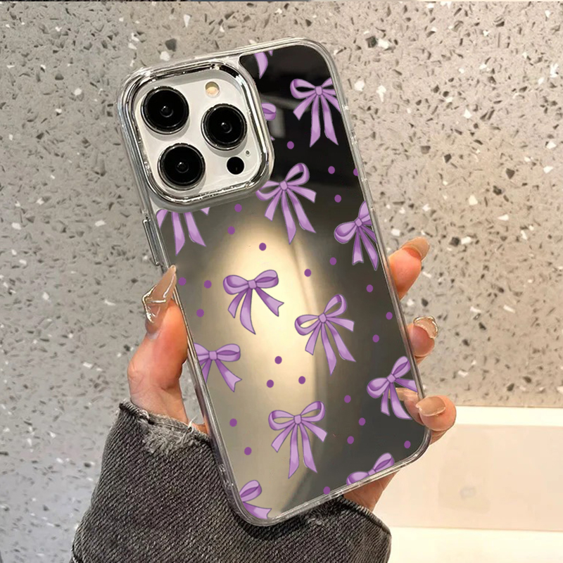 Cute Purple Bow & Polka Dot Mi - Phone Cases Polka Dot บทวิจารณ์และราคา