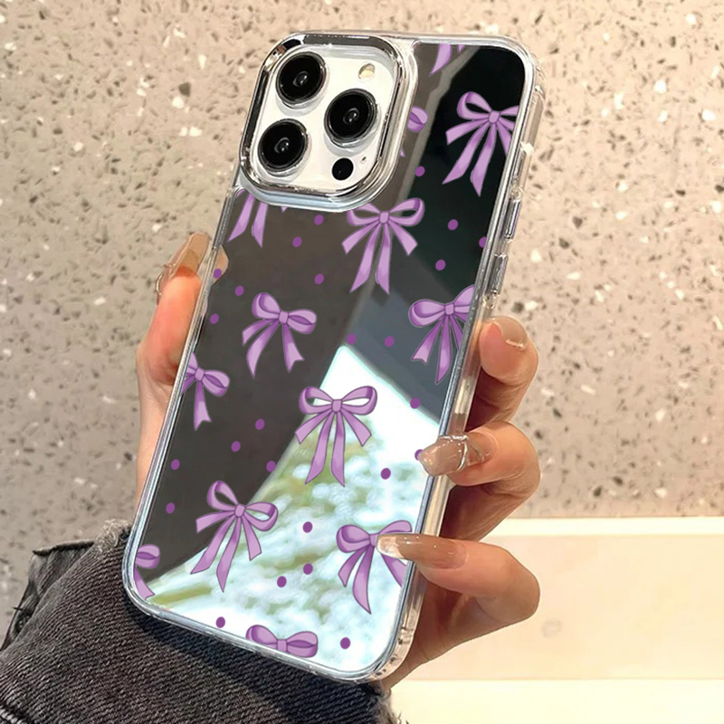 Cute Purple Bow & Polka Dot Mi - Phone Cases Polka Dot บทวิจารณ์และราคา