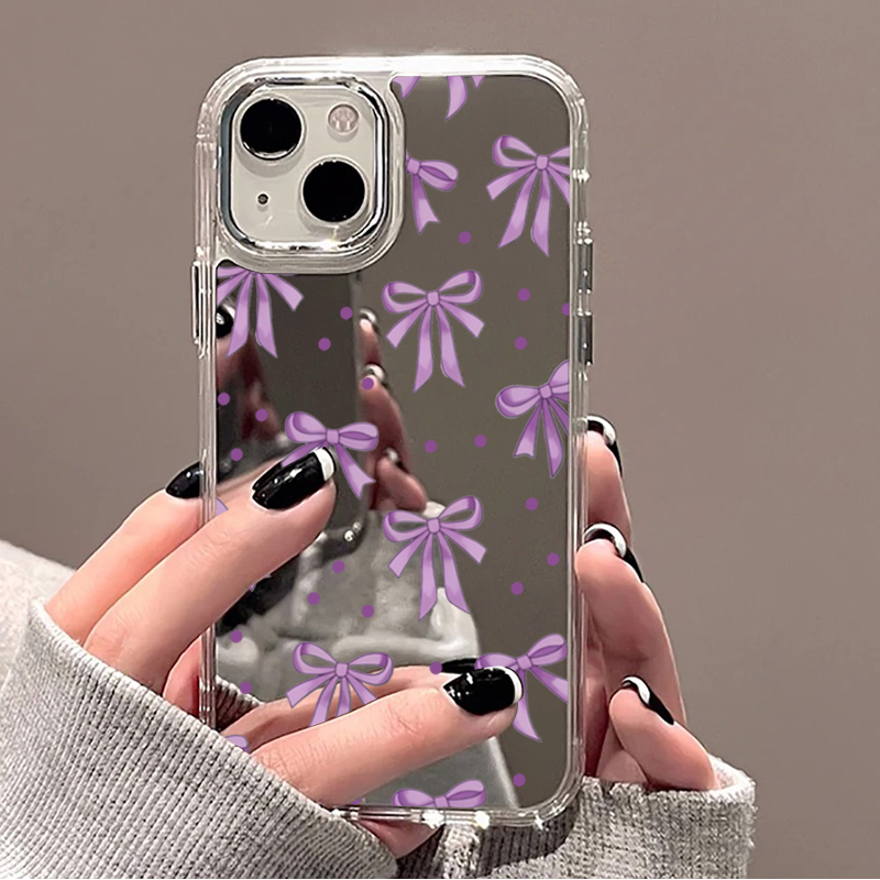 Cute Purple Bow & Polka Dot Mi - Phone Cases Polka Dot บทวิจารณ์และราคา