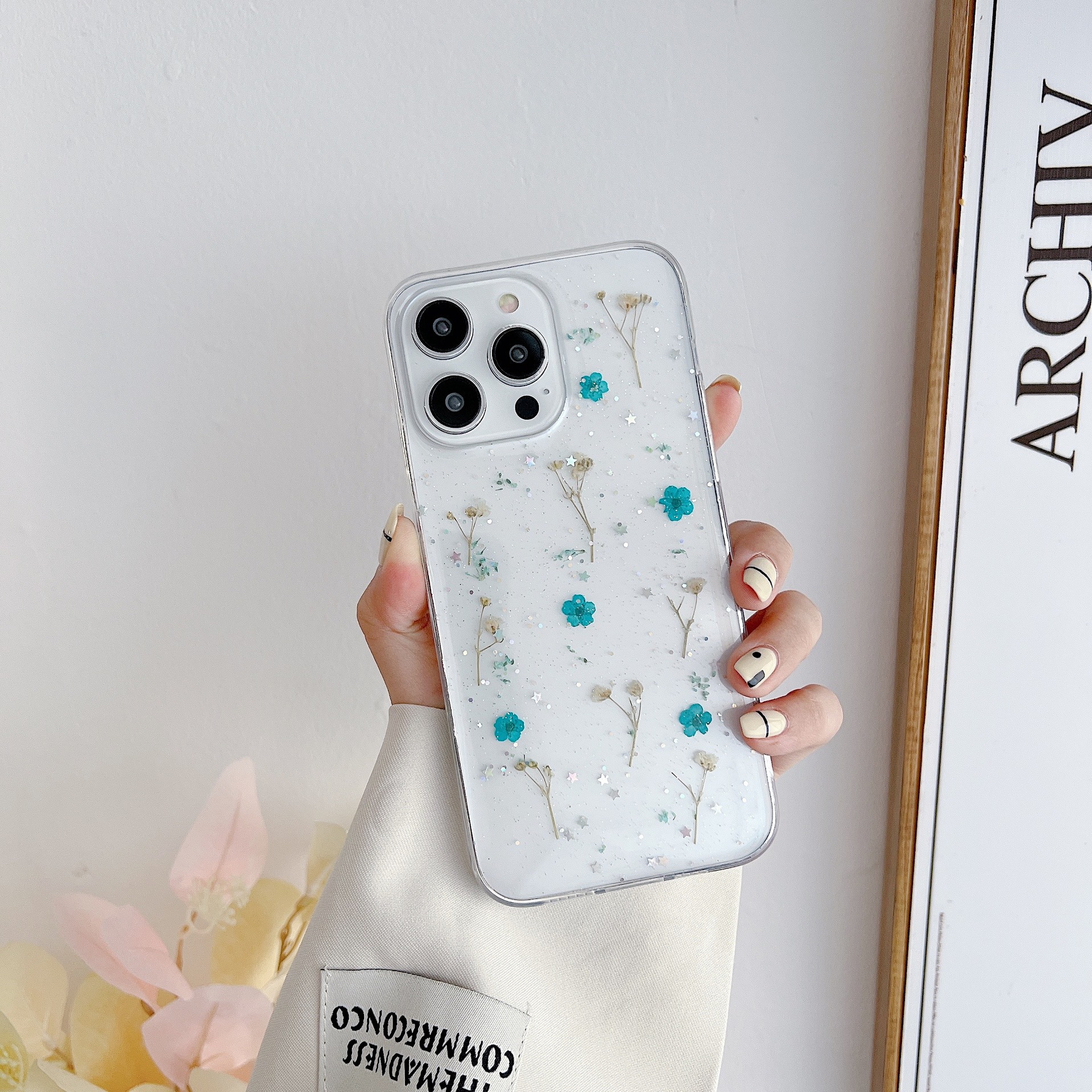 Luxury Dried Real Flower Bling - Phone Cases Ysl บทวิจารณ์และราคา
