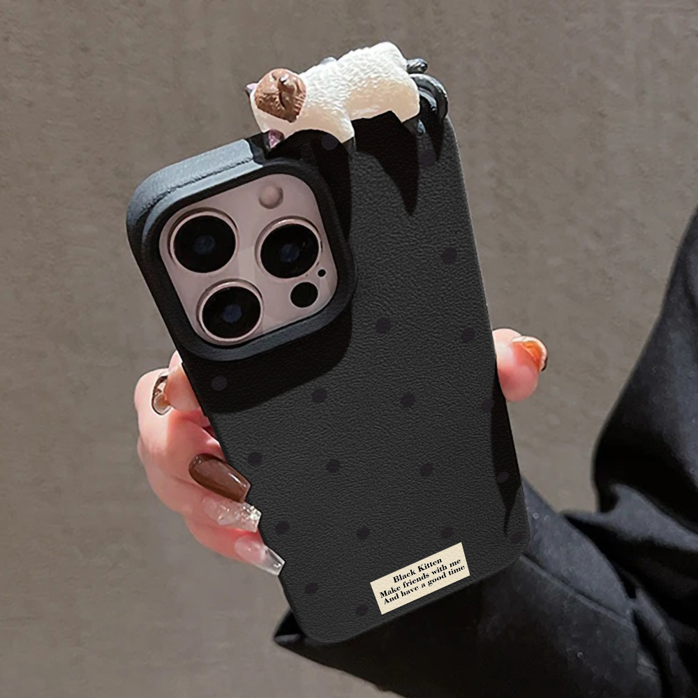 Cute 3D Cat Dot Case For iPhon - Phone Cases Cat บทวิจารณ์และราคา