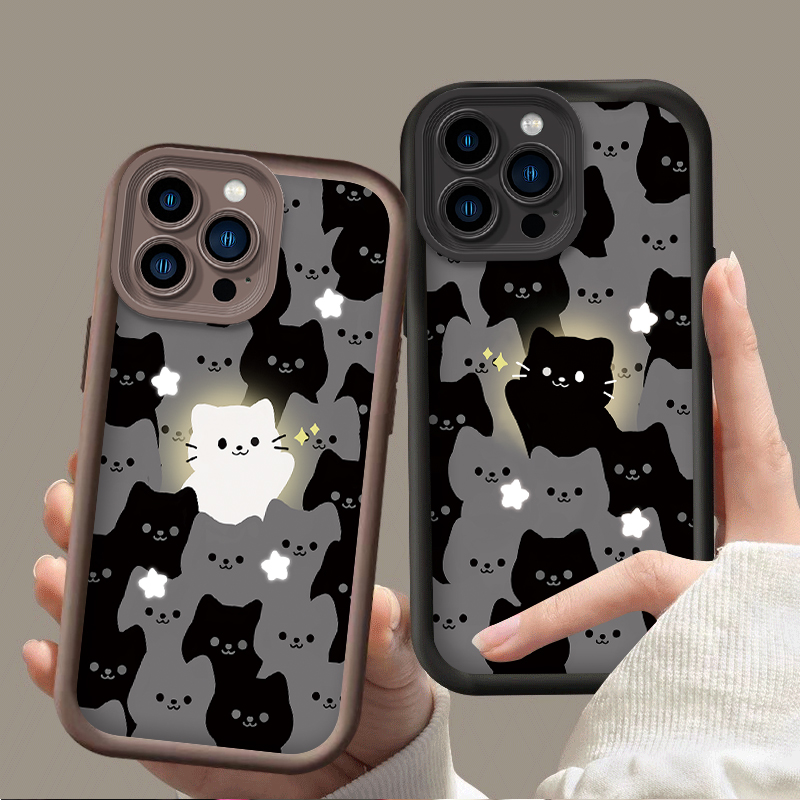 Lovely Cartoon Cat Silicone Co - Phone Cases Cat บทวิจารณ์และราคา