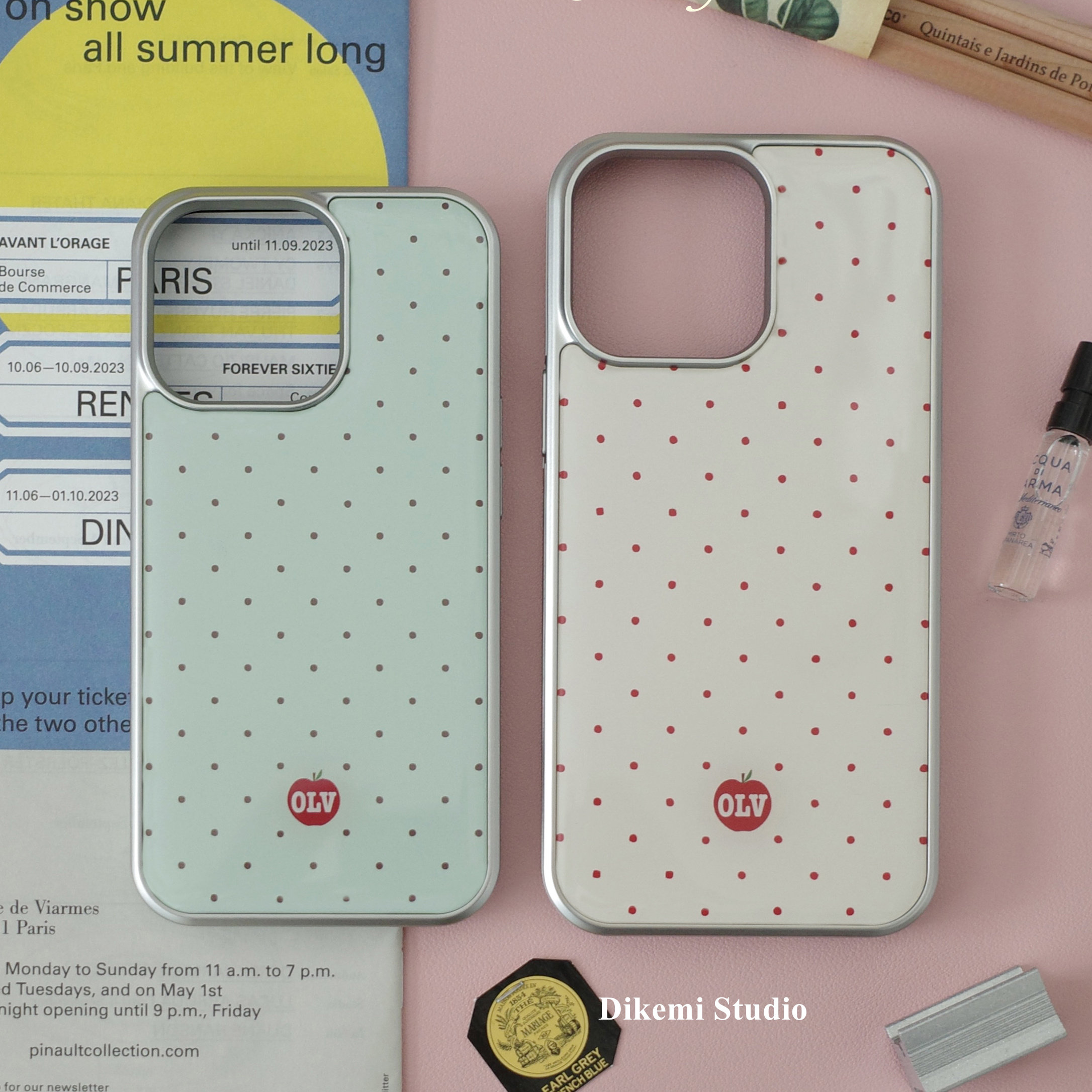 Korean Ins High-end Cartoon Ap - Phone Cases Polka Dot บทวิจารณ์และราคา