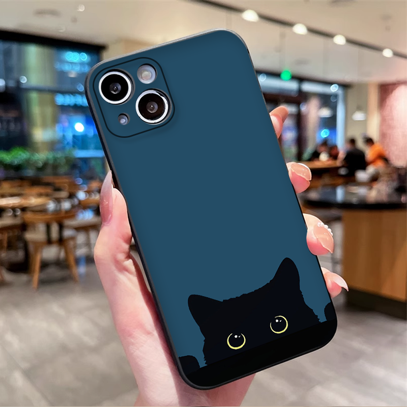 Cartoon Black White Cat Lovers - Phone Cases Cat บทวิจารณ์และราคา