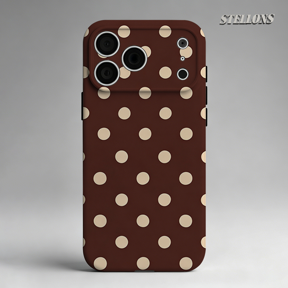 Brown Beige Polka Dot Phone Ca - Phone Cases Polka Dot บทวิจารณ์และราคา