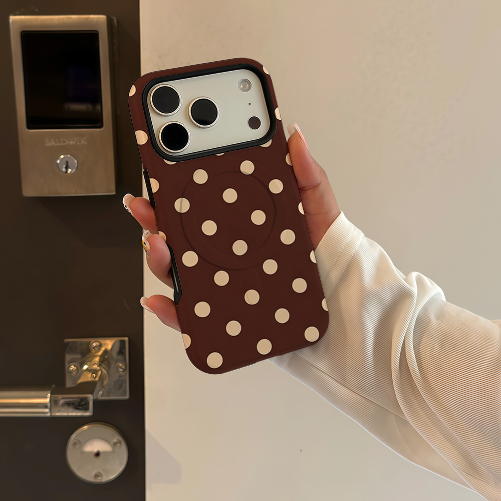 Brown Beige Polka Dot Phone Ca - Phone Cases Polka Dot บทวิจารณ์และราคา