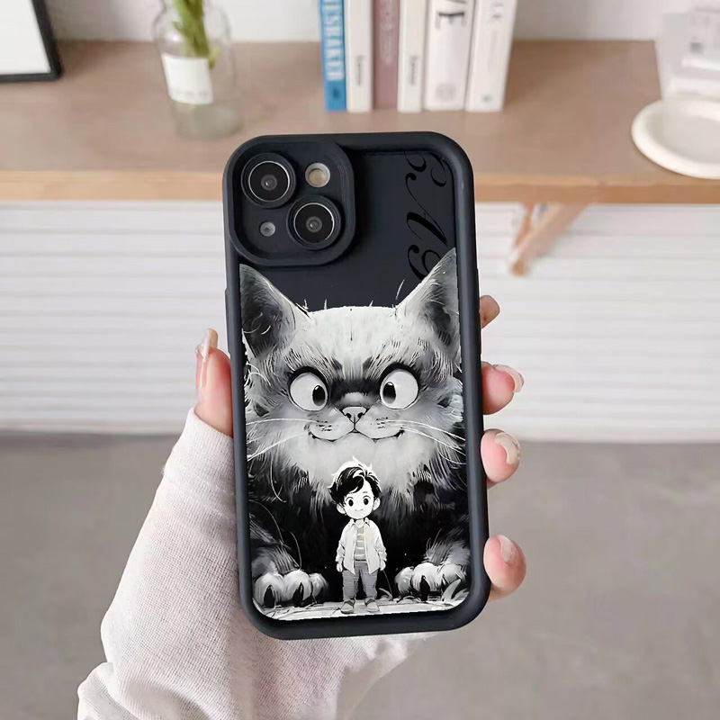 Gourde  Black Cat Girl Boy Car - Phone Cases Xr Boys บทวิจารณ์และราคา