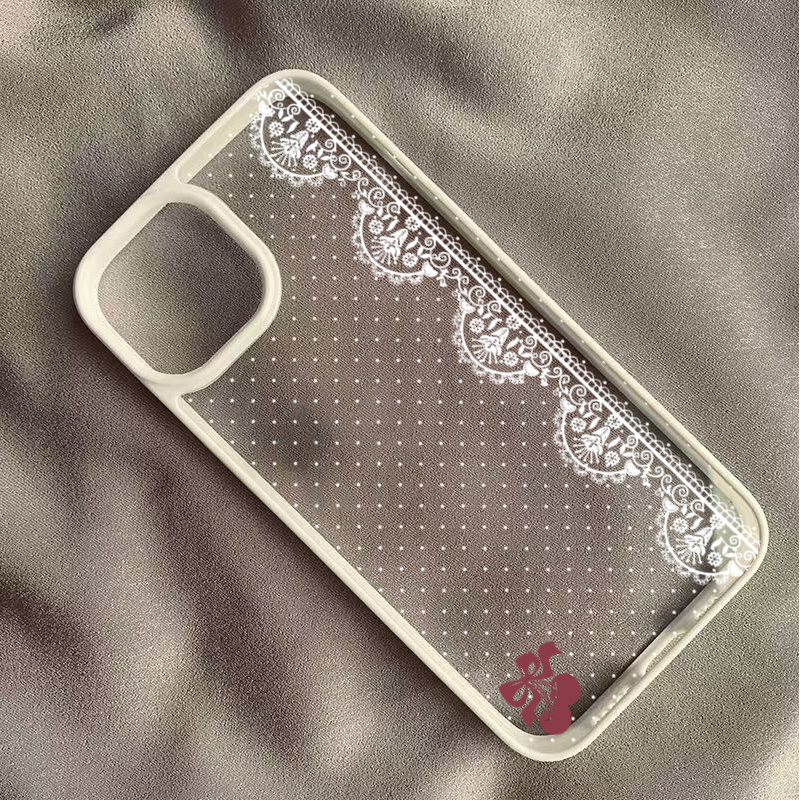 Cute Cherry Bow White Lace Pol - Phone Cases Polka Dot บทวิจารณ์และราคา