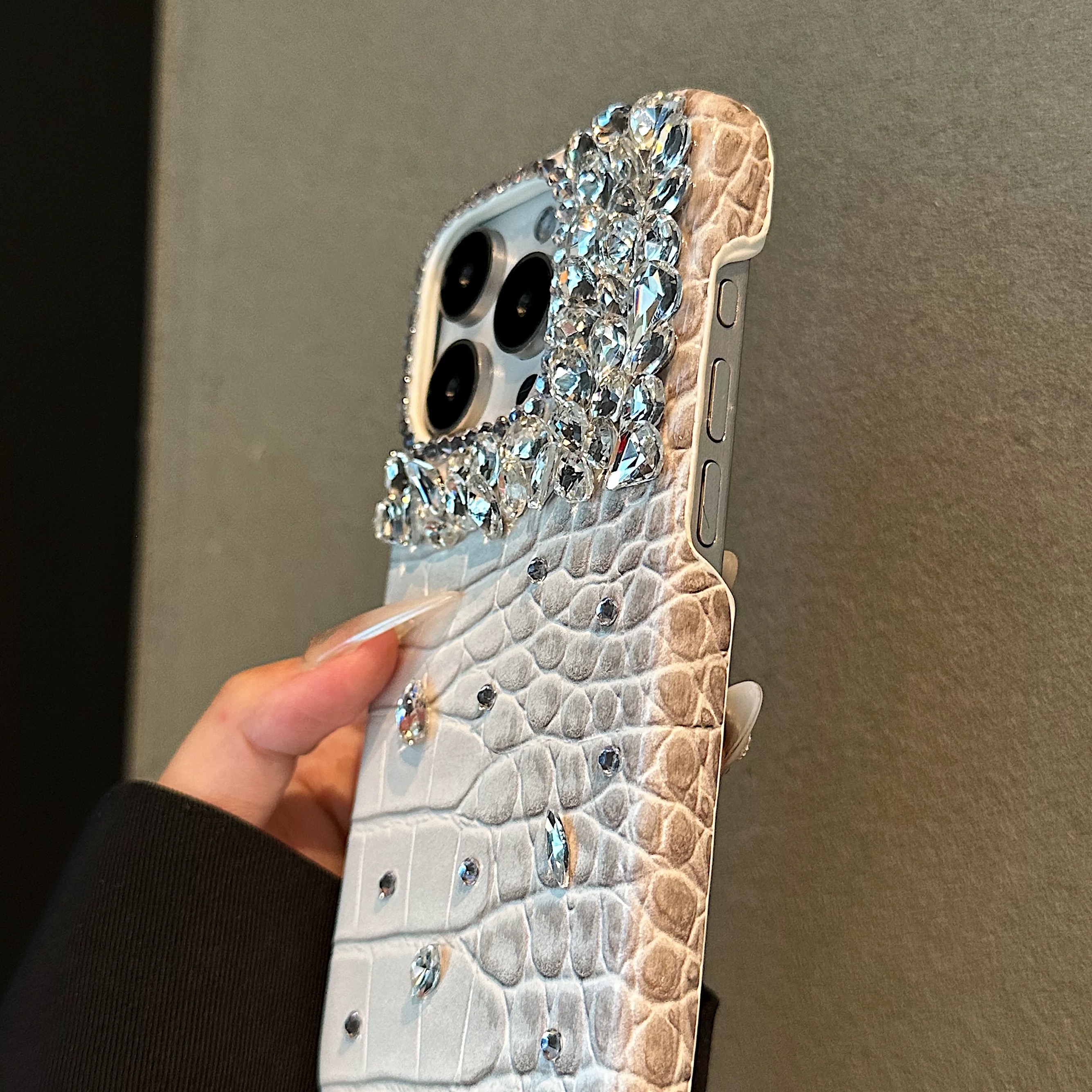 Crocodile leather diamond mobi - Phone Cases Ysl บทวิจารณ์และราคา