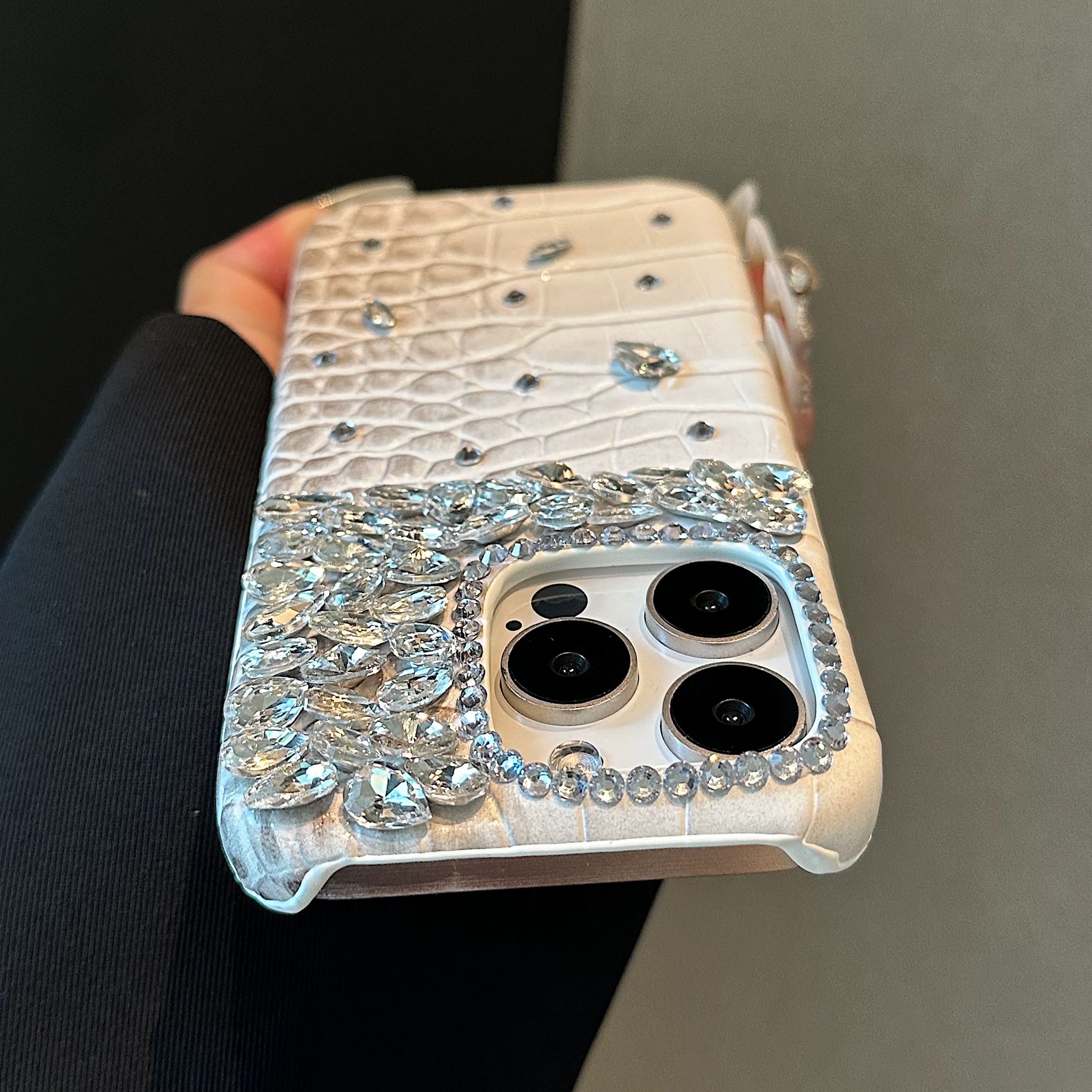 Crocodile leather diamond mobi - Phone Cases Ysl บทวิจารณ์และราคา