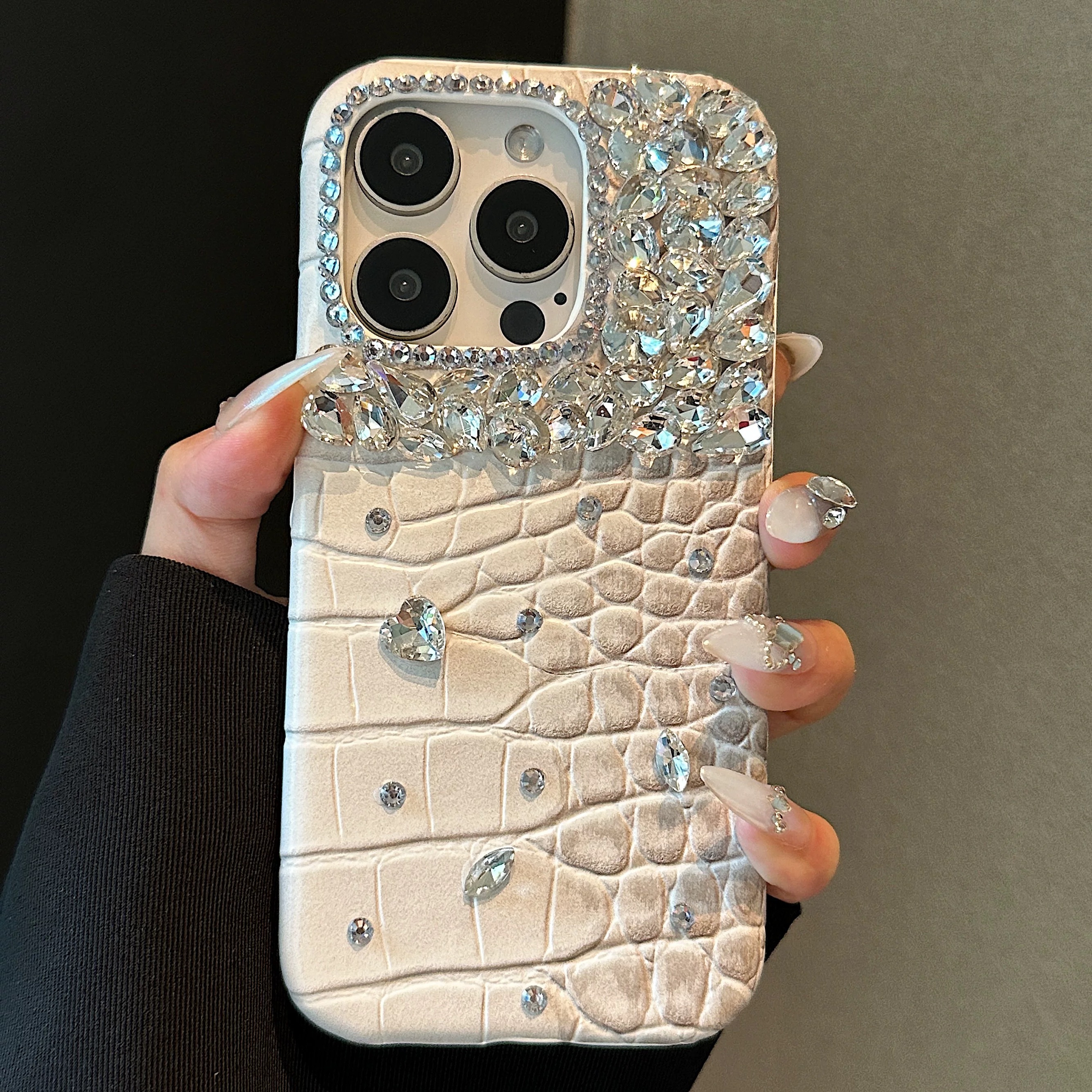 Crocodile leather diamond mobi - Phone Cases Ysl บทวิจารณ์และราคา