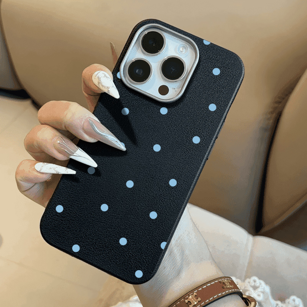 Simple Blue Polka Dots Phone C - Phone Cases Blue บทวิจารณ์และราคา