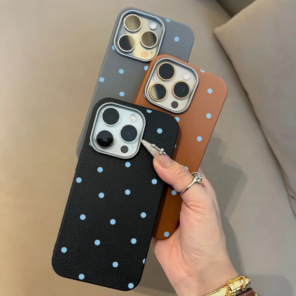 Simple Blue Polka Dots Phone C - Phone Cases Blue บทวิจารณ์และราคา
