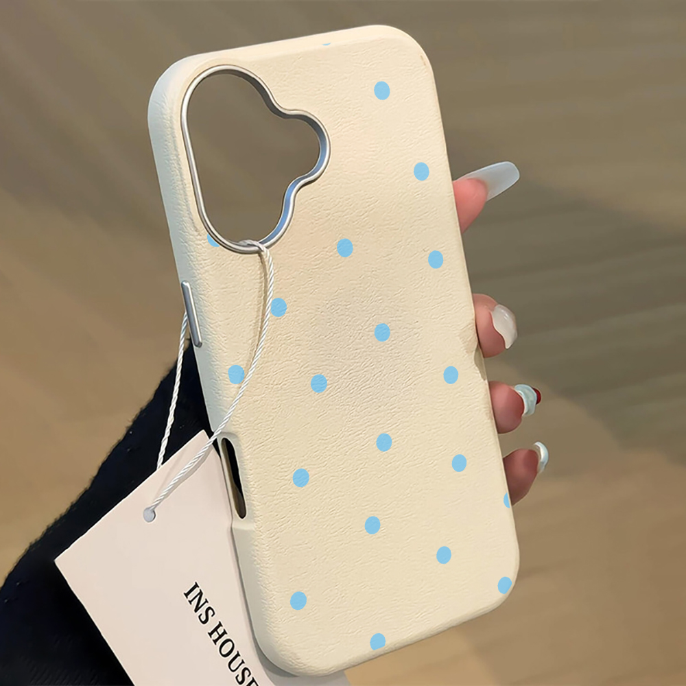 Simple Blue Polka Dots Phone C - Phone Cases Blue บทวิจารณ์และราคา