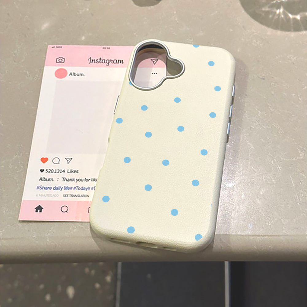 Simple Blue Polka Dots Phone C - Phone Cases Blue บทวิจารณ์และราคา