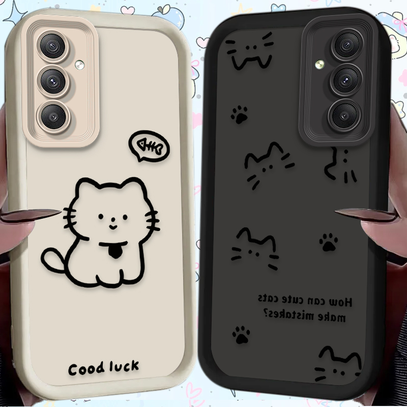 Cartoon Lovely Cat Matte Phone - Phone Cases Cat บทวิจารณ์และราคา