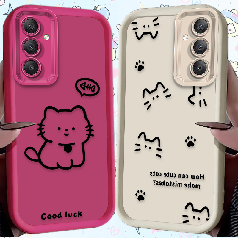 Cartoon Lovely Cat Matte Phone - Phone Cases Cat บทวิจารณ์และราคา