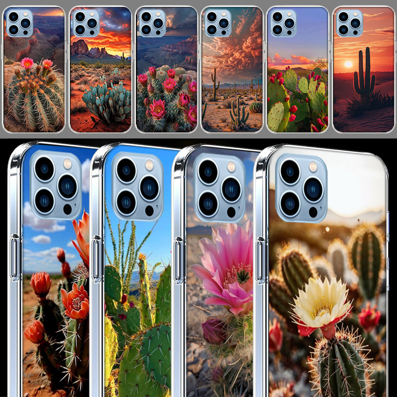 Picturesque Desert With Cacti  - Phone Cases Com บทวิจารณ์และราคา