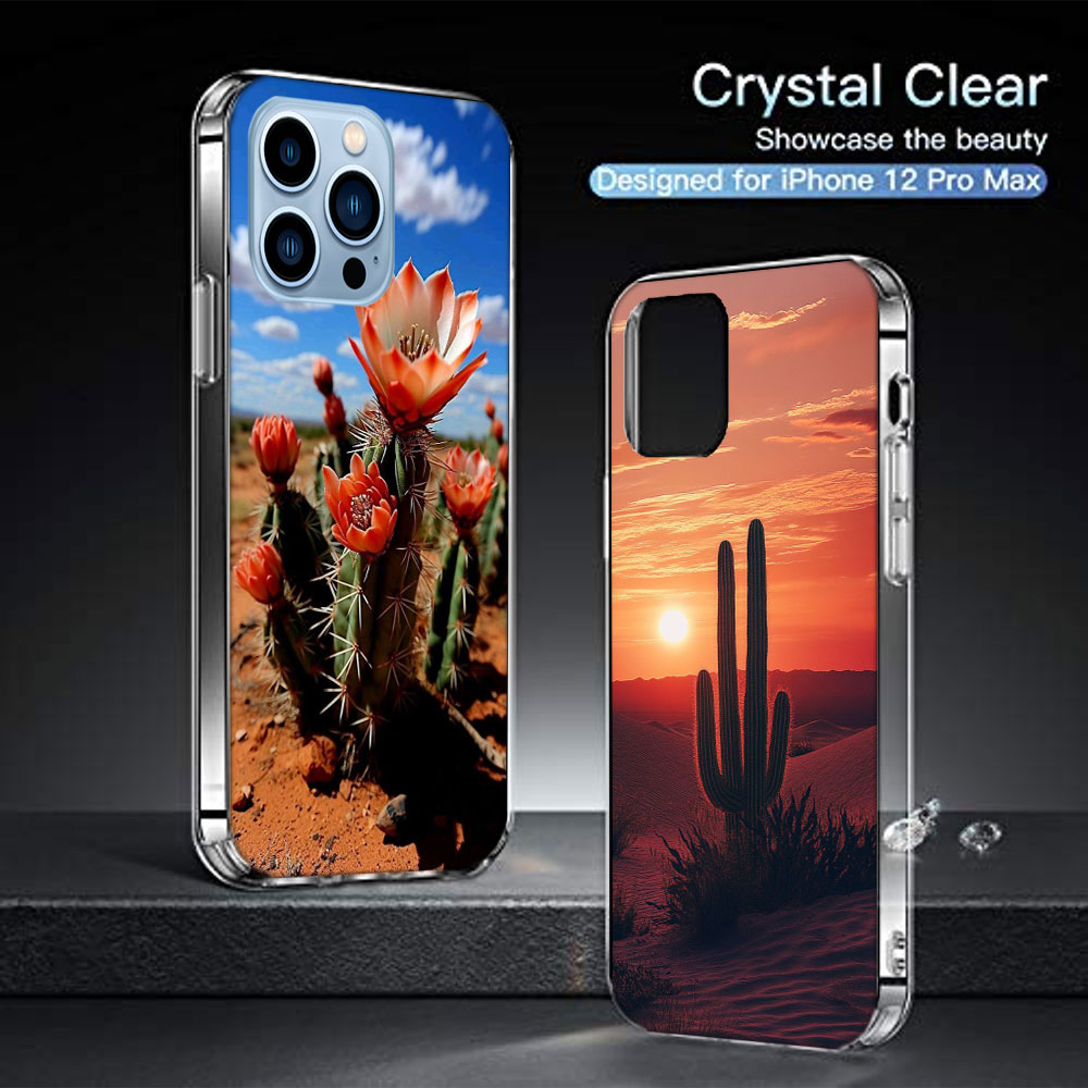 Picturesque Desert With Cacti  - Phone Cases Com บทวิจารณ์และราคา