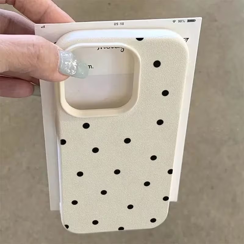 Black Polka Dots Phone Case Fo - Phone Cases Polka Dot บทวิจารณ์และราคา