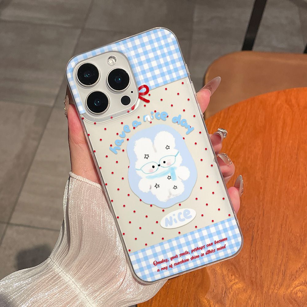 Cartoon Cute Rabbit Red Polka  - Phone Cases Polka Dot บทวิจารณ์และราคา