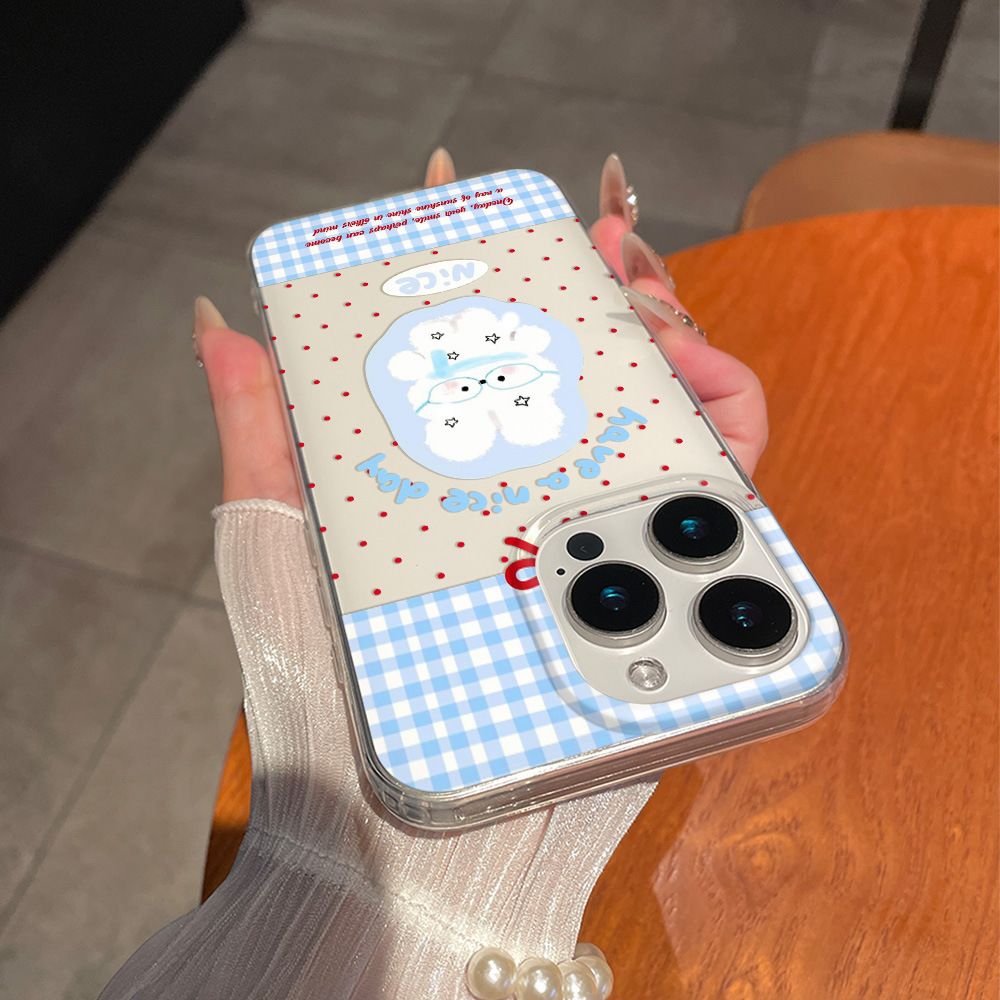 Cartoon Cute Rabbit Red Polka  - Phone Cases Polka Dot บทวิจารณ์และราคา