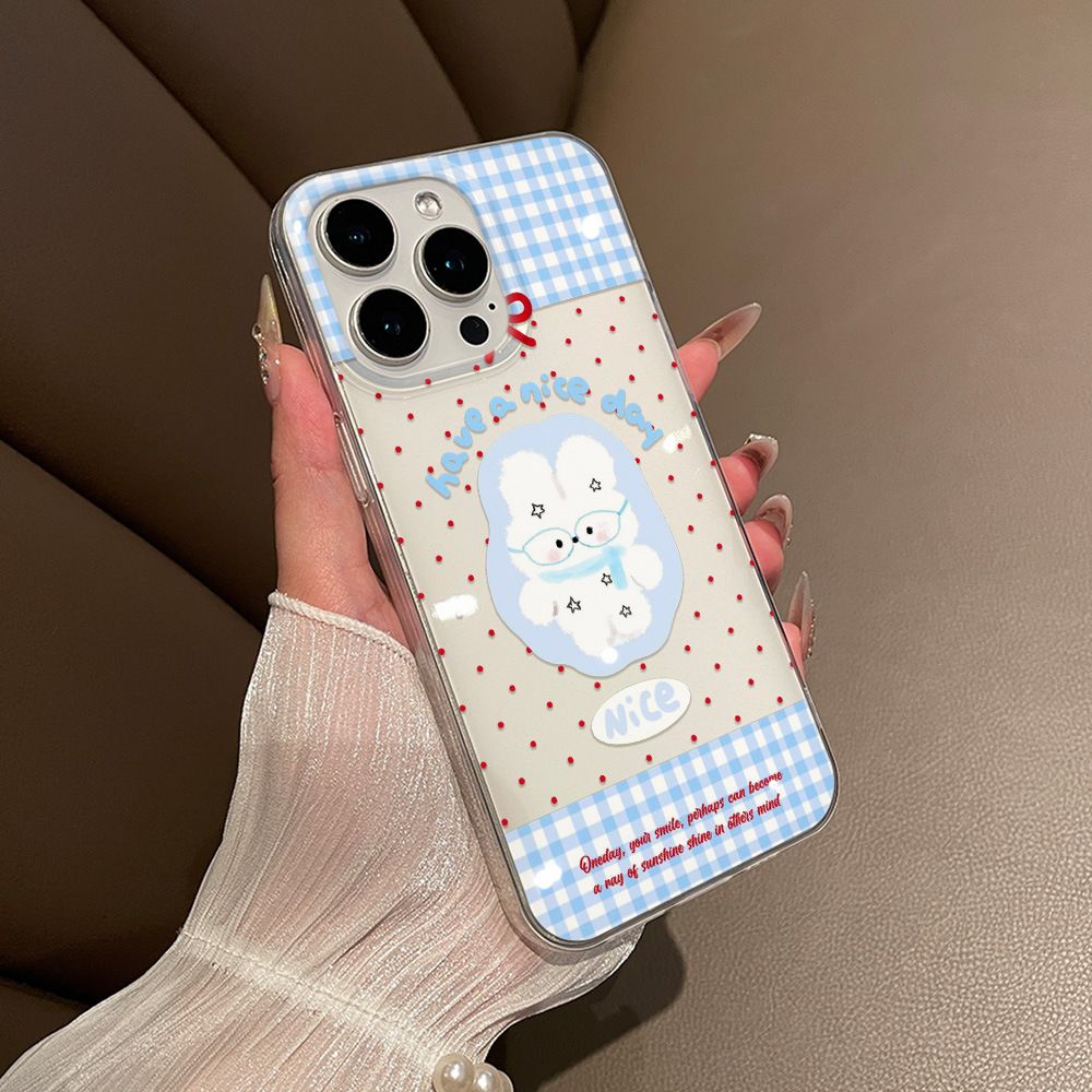 Cartoon Cute Rabbit Red Polka  - Phone Cases Polka Dot บทวิจารณ์และราคา
