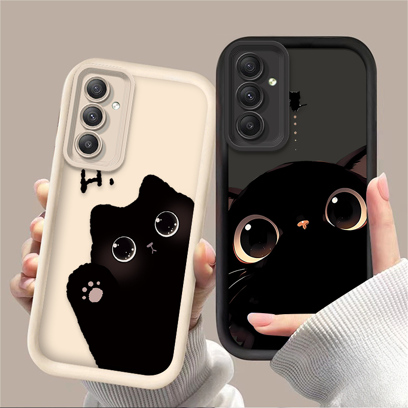 Lovely Big Eyed Cat Phone Case - Phone Cases Cat บทวิจารณ์และราคา