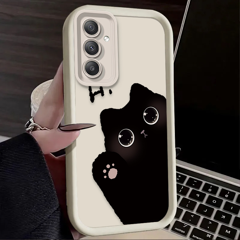 Lovely Big Eyed Cat Phone Case - Phone Cases Cat บทวิจารณ์และราคา