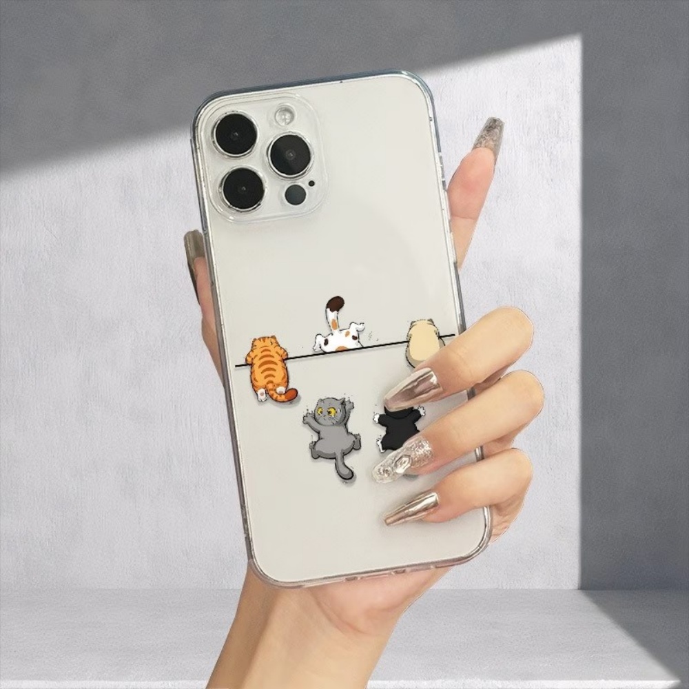 Five Cute Cat Pattern Phone Ca - Phone Cases Cat บทวิจารณ์และราคา