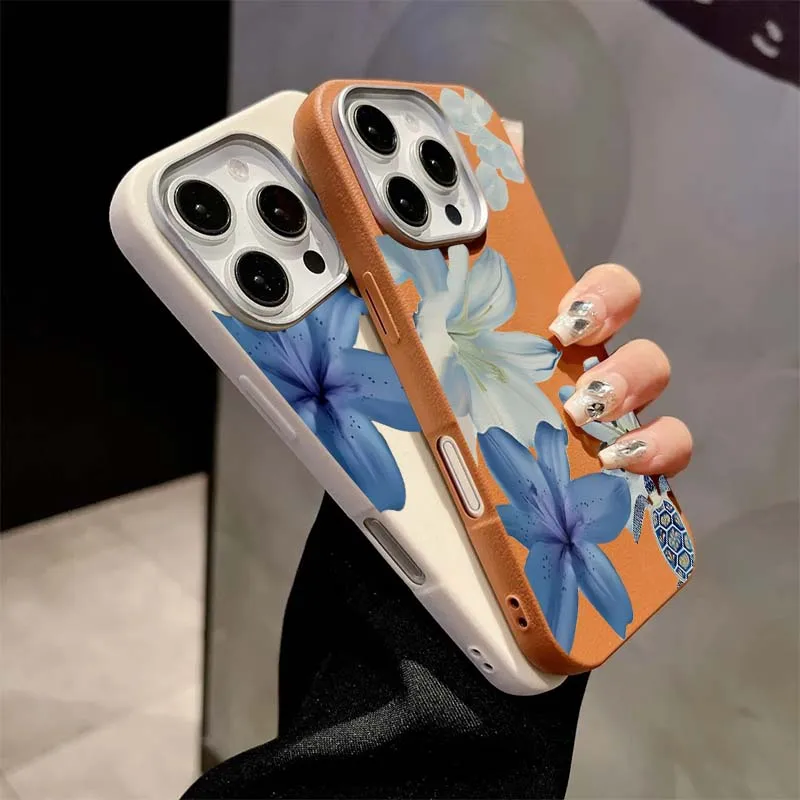 Elegant Blue Lily Fashion Patt - Phone Cases Blue บทวิจารณ์และราคา