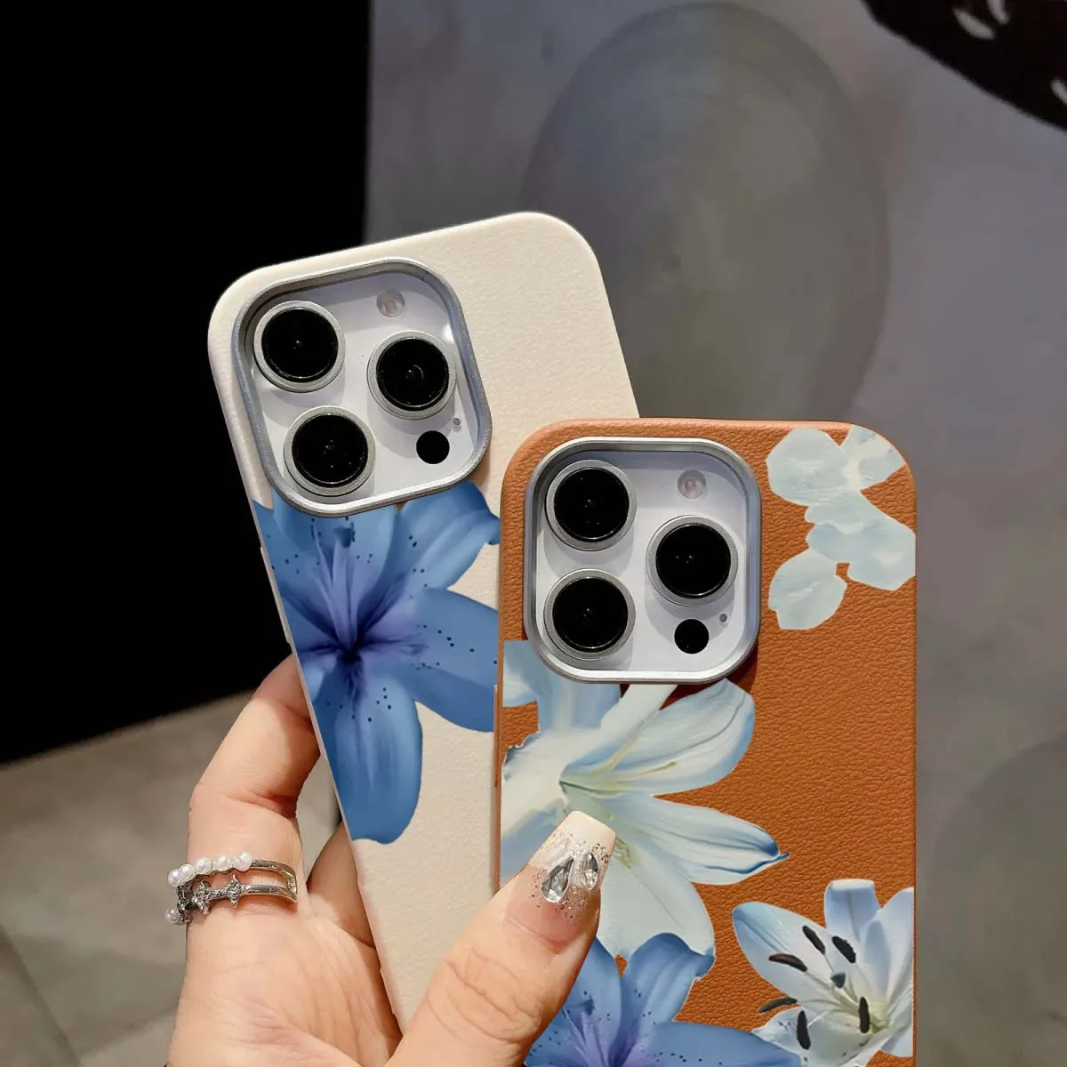 Elegant Blue Lily Fashion Patt - Phone Cases Blue บทวิจารณ์และราคา